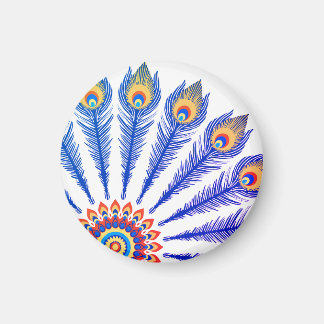 Peacock feathers  magnet