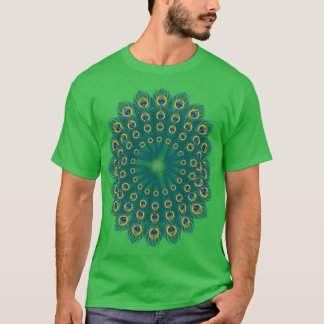 Peacock Feathers Mandala Peacock T Shirt