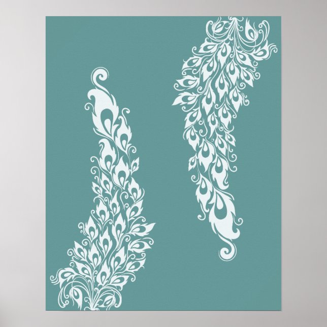 Peacock Feathers Poster (Framsidan)