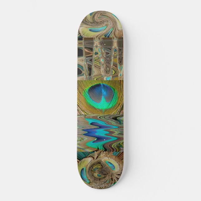 Peacock Feathers Skate Board (Framsida)