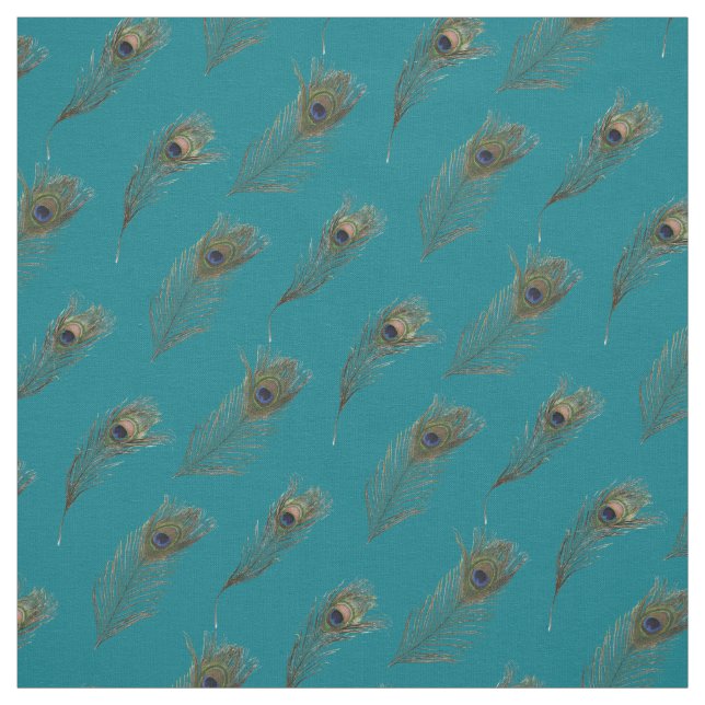 Peacock Feathers Söt Tyg (Provkarta)