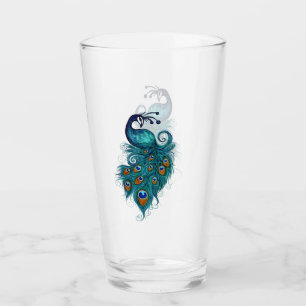 Peacock Feathers Teal Peacocks Glaskopp