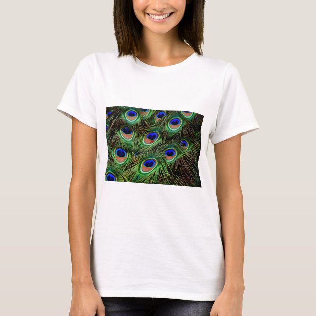 Peacock Feathers Tee Shirt (Framsida)