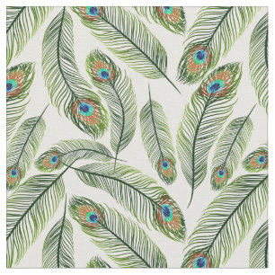 Peacock Feathers Tyg