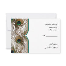 Peacock Feathers with Dubbla Ram Responcard