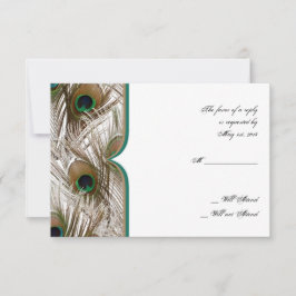 Peacock Feathers with Dubbla Ram Responcard OSA Kort