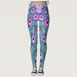 PEACOCK FINARE FEATHERS 2 LEGGINGS