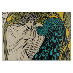 Peacock Fine Art Bird Nouveau
