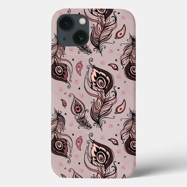 Peacock Fjäder mönster (Baksida)