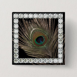 Peacock Fjäderdiamant Knapp