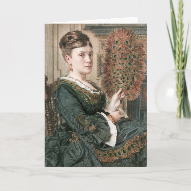 Peacock Fläkt | Edward John Poynter Kort (Framsida)