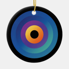 Peacock Flame Circular Ornament