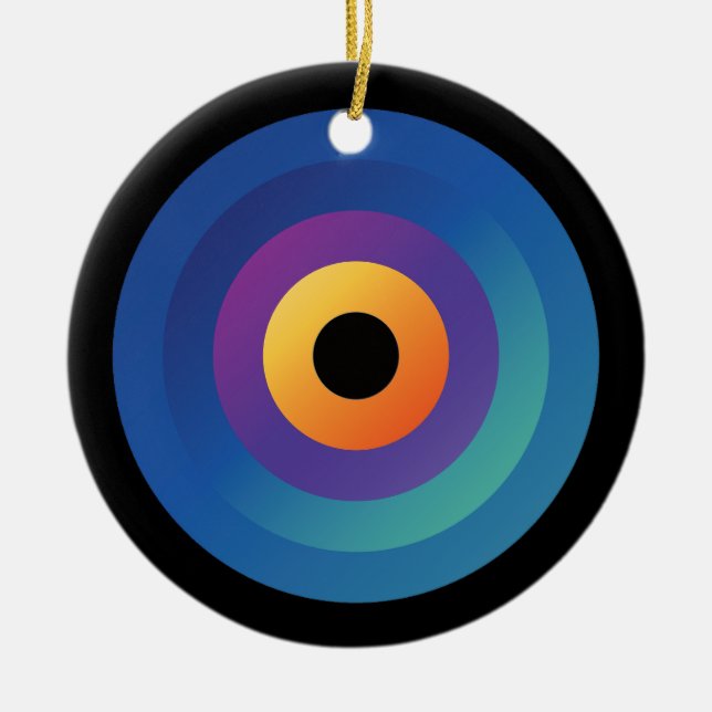 Peacock Flame Circular Ornament (Framsidan)