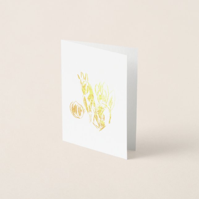 Peacock Folierat Kort (Framsida)