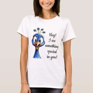 Peacock för att förbättra Humor T Shirt