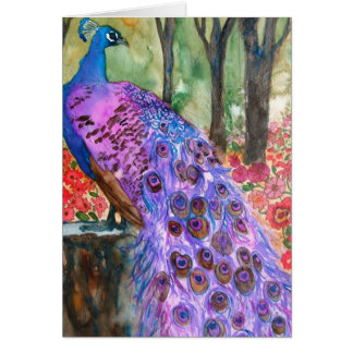 Peacock Garden Hälsningskort
