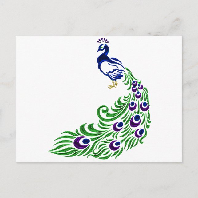Peacock Gifts Vykort (Framsida)