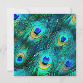 Peacock Glory Inbjudningar