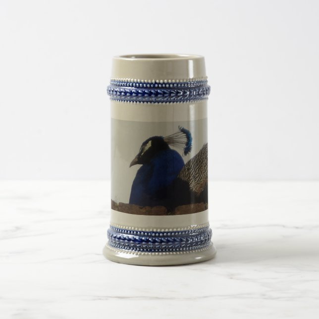 Peacock Grått /Blue 22 oz Stein Sejdel (Center)