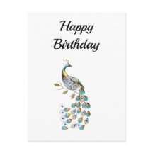 Peacock | GRATTIS PÅ FÖDELSEDAGEN | Minimal