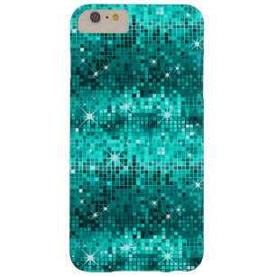 Peacock Grönt Disco Glitter Barely There iPhone 6 Plus Fodral