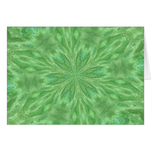 Peacock Grönt Hälsningskort