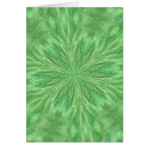 Peacock Grönt Hälsningskort