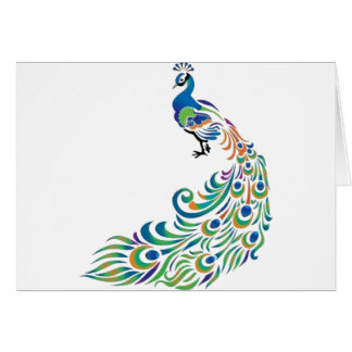 Peacock Hälsningskort