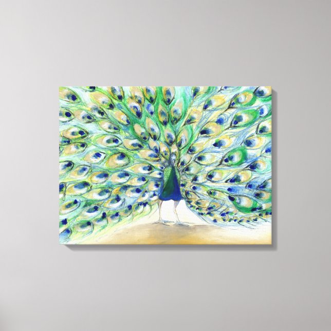 Peacock i San Diego 2013 Canvastryck (Framsida)