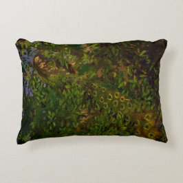 Peacock i Skogen (av Abbott Henderson Thayer) Prydnadskudde