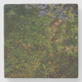 Peacock i Skogen (av Abbott Henderson Thayer) Stenunderlägg