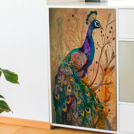 Peacock i Skogen Decoupage