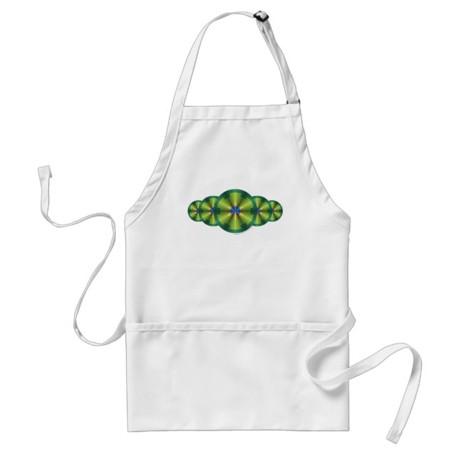 Peacock Illusion Apron Förkläde (Framsidan)