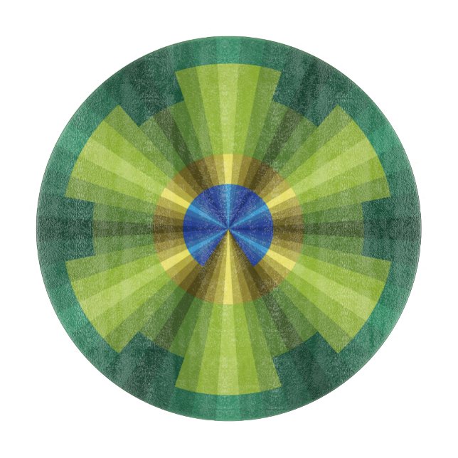 Peacock Illusion Glass Clearboard Board (Framsidan)