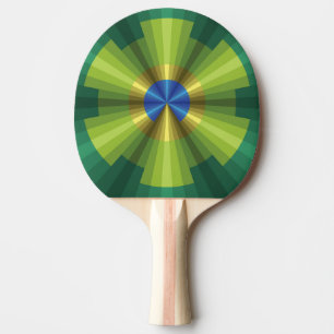 Peacock Illusion Ping Pong Paddle Pingisracket