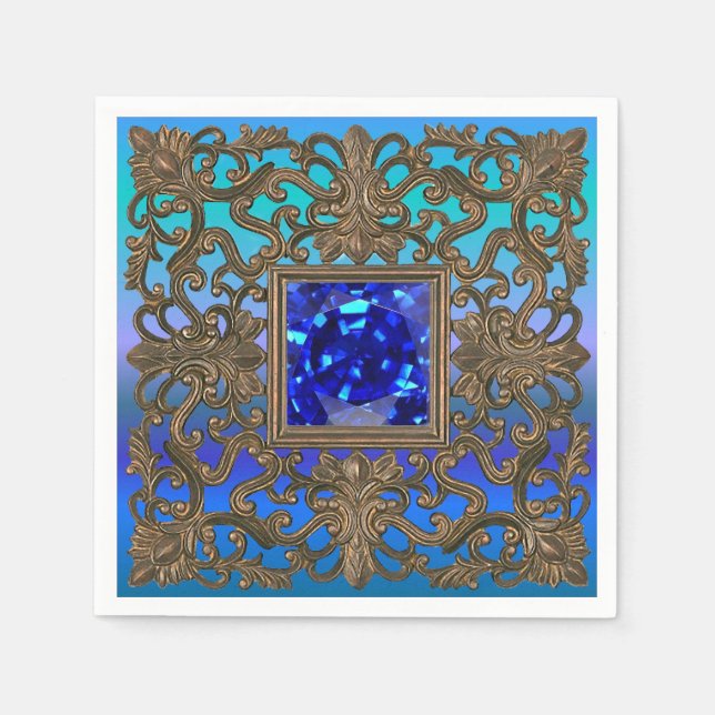 Peacock Jewel Pappersservett (Framsidan)