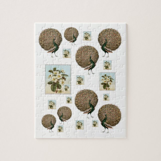 Peacock Jigszle Puzzle Pussel (Vertikal)