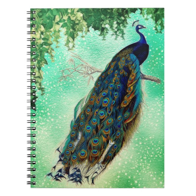 Peacock Journal Anteckningsbok (Framsidan)