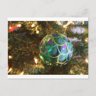 Peacock-jul Helg Vykort