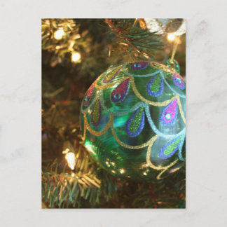 Peacock-jul Helg Vykort