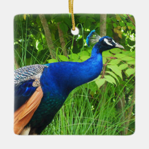 Peacock Julgransprydnad Keramik