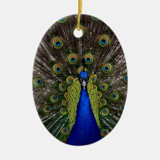 Peacock Julgransprydnad Keramik (Framsidan)