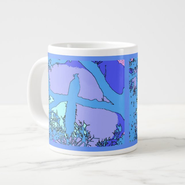 Peacock Jumbo Mugg (Framsida vänster)