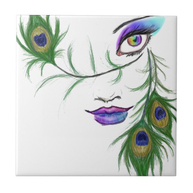 Peacock Kakelplatta (Framsidan)