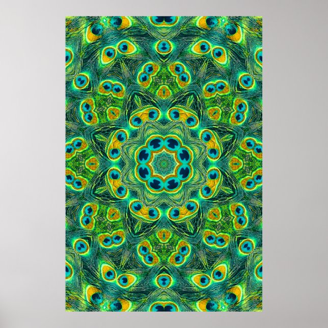 PEACOCK KALEIDOSCOPE Poster (Framsidan)