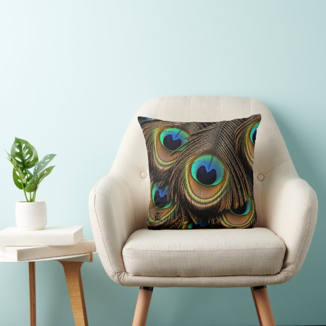 Peacock Kärlek Kudde (Stol)