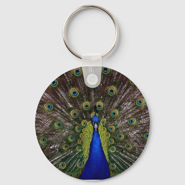 Peacock Keychain Nyckelring (Framsida)