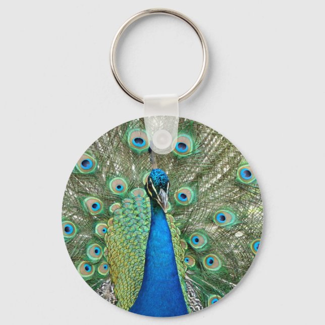 Peacock Keychain Nyckelring (Framsida)