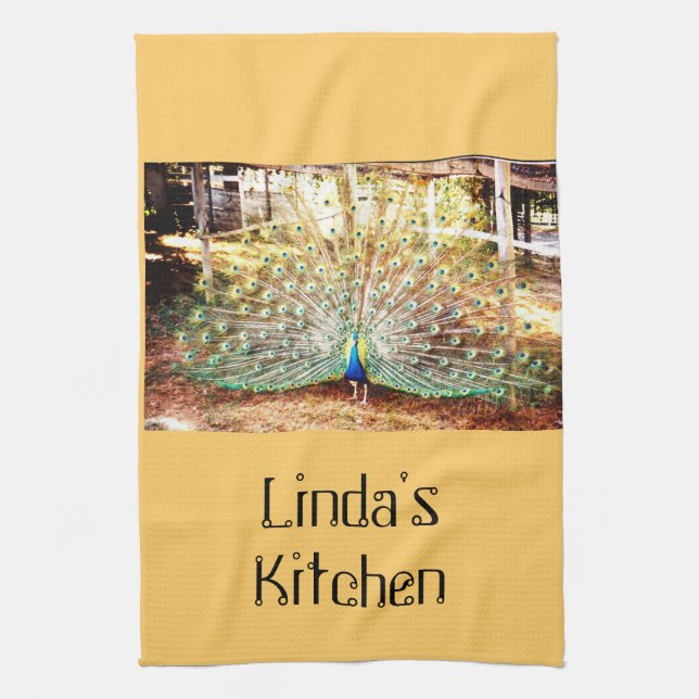 Peacock Kitchen Towel Kökshandduk (Vertikal)