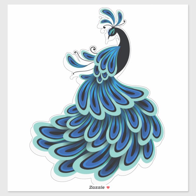 Peacock Klistermärken (Ark)